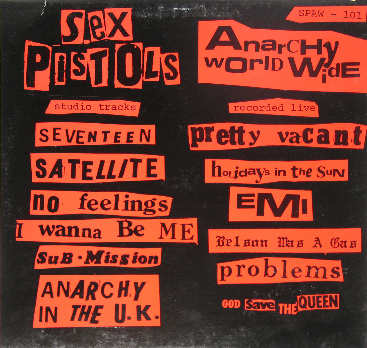 High Resolution Photos of sex pistols anarchy worldwide 